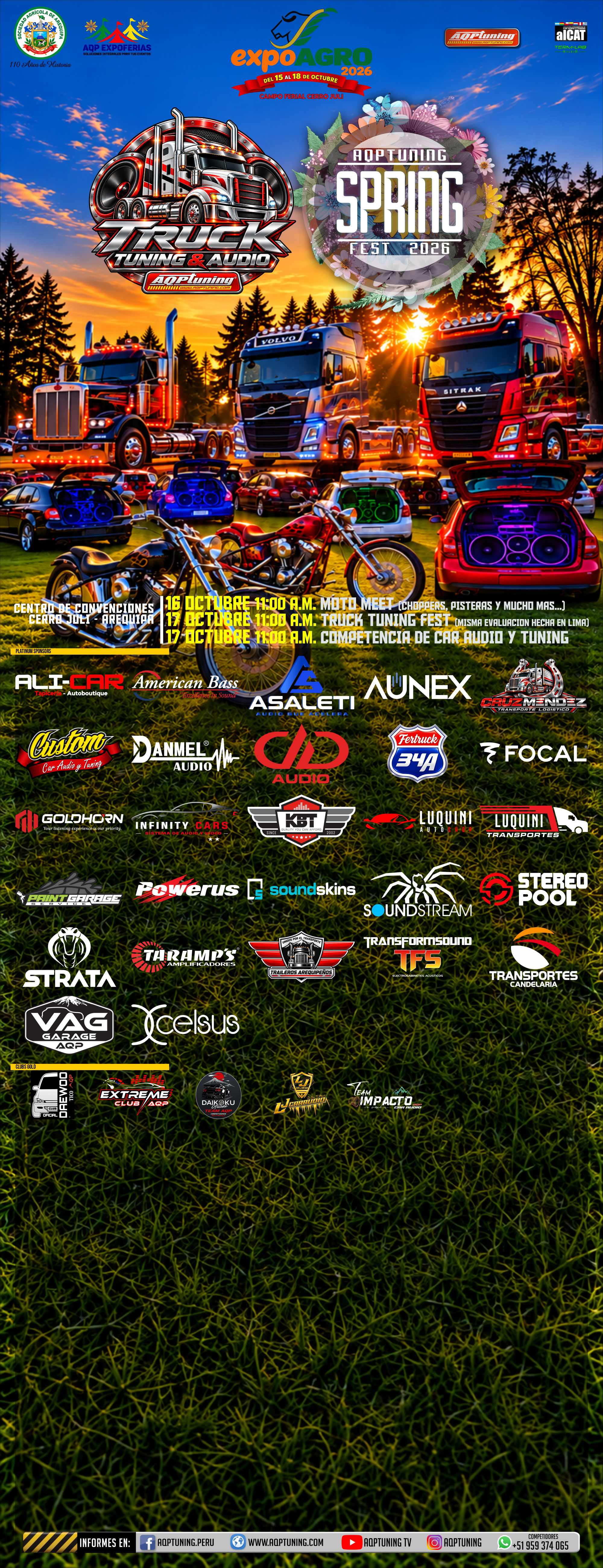 Flyer oficial AQPTUNING SPRING FEST 2026